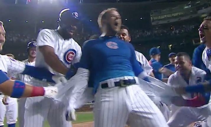 The David Bote Grand Slam is even better with Titanic music