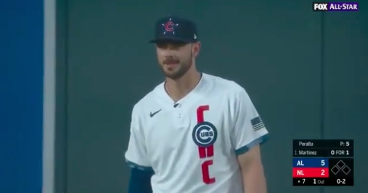 Kris Bryant's dad is very mad about Joe Buck's trade questions during mic atlanta  braves jersey 13 'd up moment in All Atlanta Braves Jerseys ,MLB Store,  Braves Apparel, Baseball Jerseys, Hats