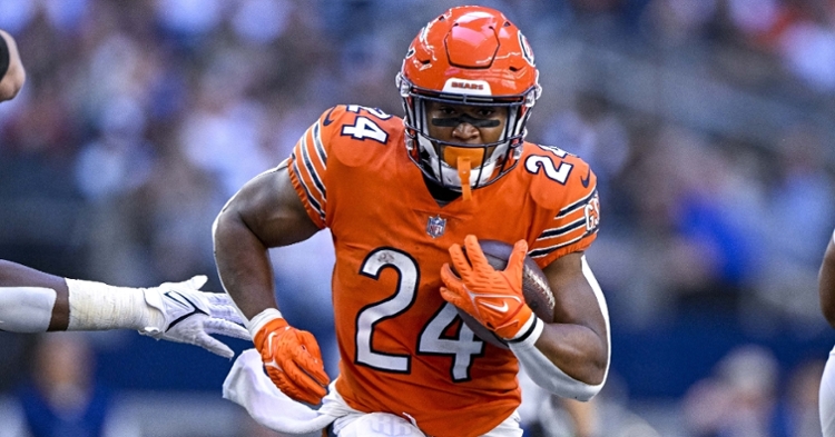 Chicago Bears: Justin Fields 2022 Orange Uniform - Officially