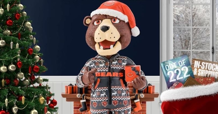 FIRST LOOK: Limited Chicago Bears Mascot Staley Holiday